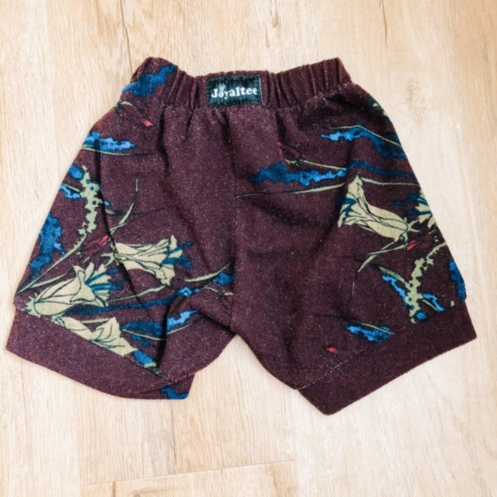 Joyaltee Upcycled Floral Shorts Size 2T